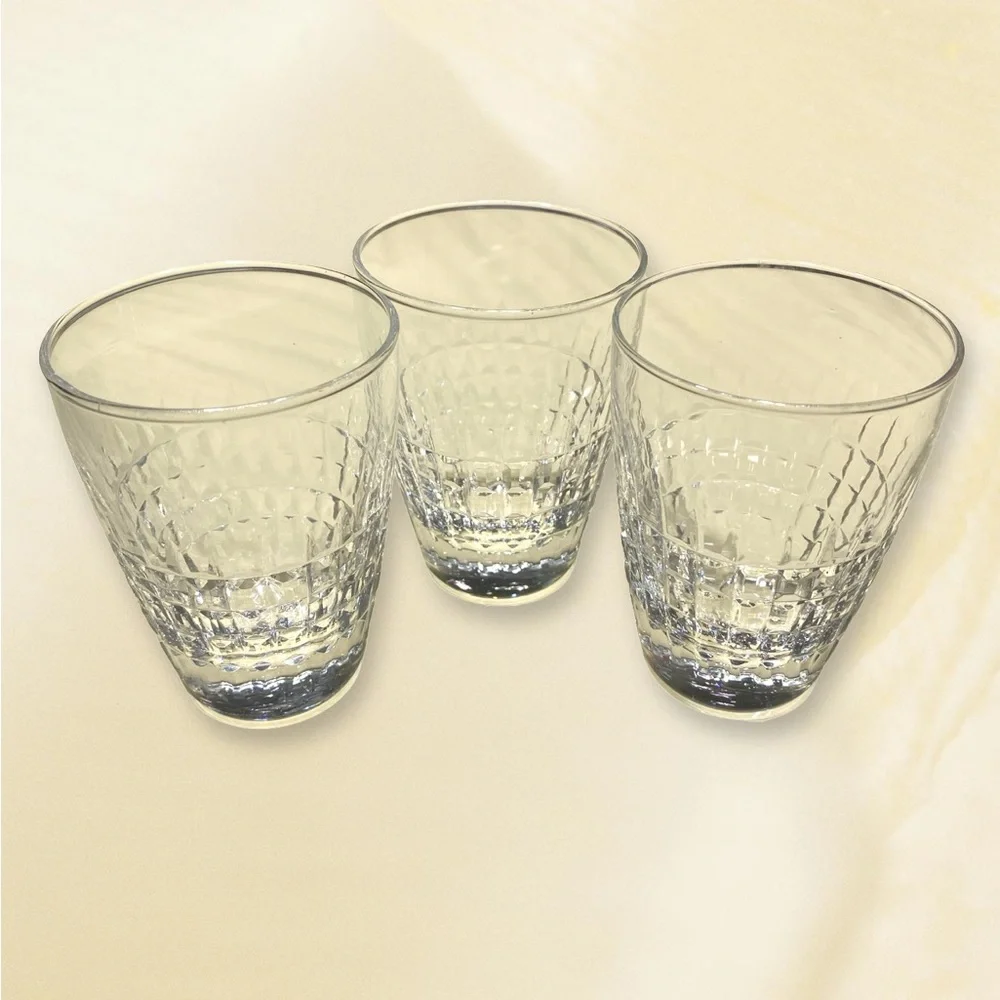 ~BUNDLE ONLY~Three Cut Glass Small Juice Cups